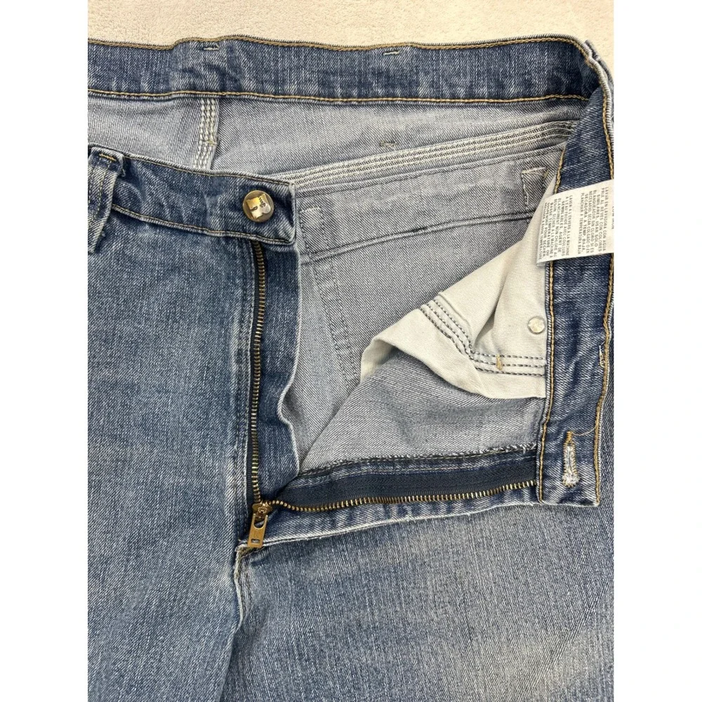 Wrangler Riggs Workwear Jeans Mens 38x32 Blue Straight Leg Denim‎